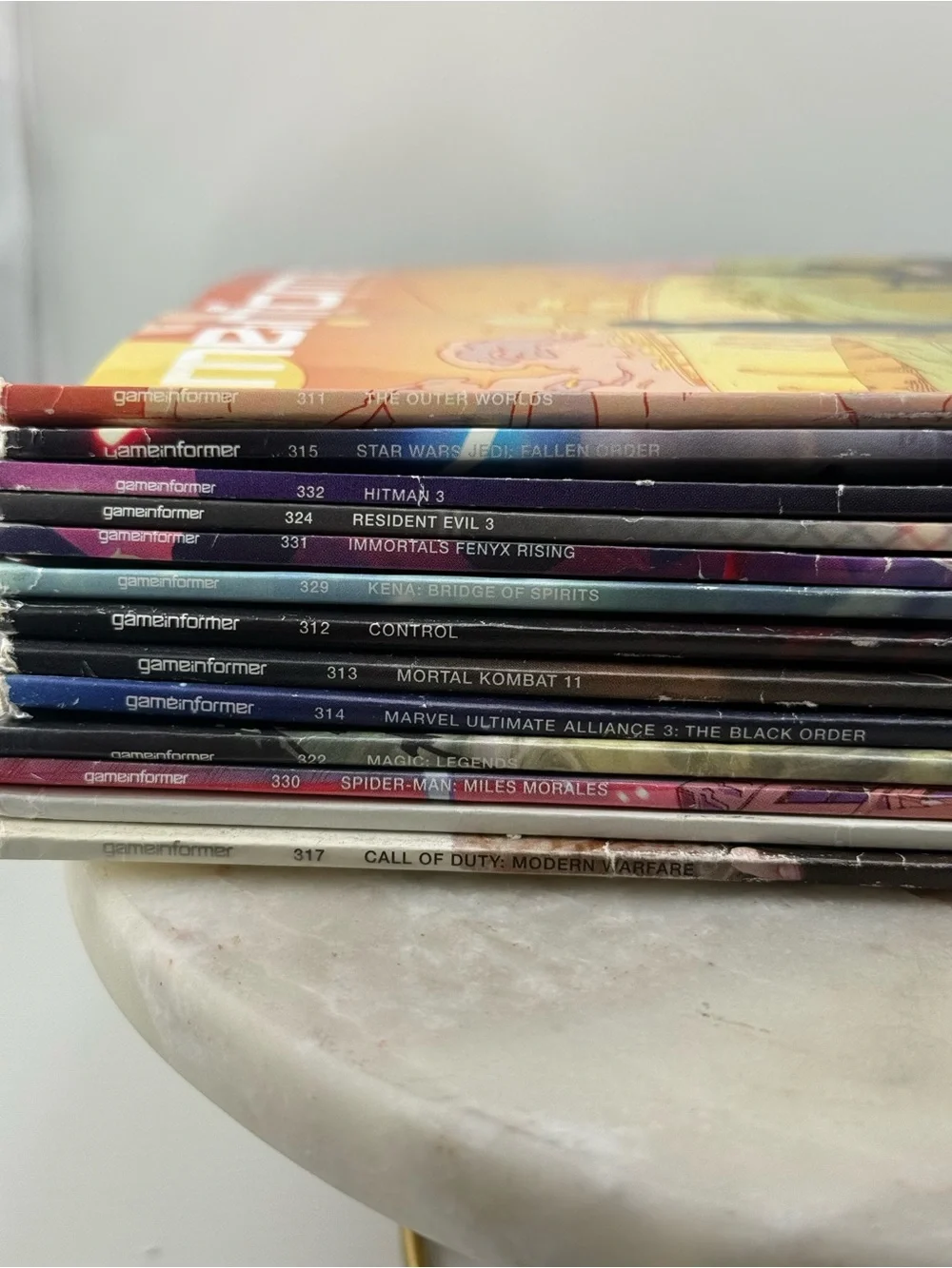 Game Informer Magazines Resident Evil 3 Hitman 3 Spider-Man Kena COD Lote Of 12
